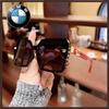 New Arrivalaccessible Luxury Uv Square Frame Women's Sunglasses Uv Protection Polarized Sunglasses Sun Protection Elegant Big Face Slimming Look