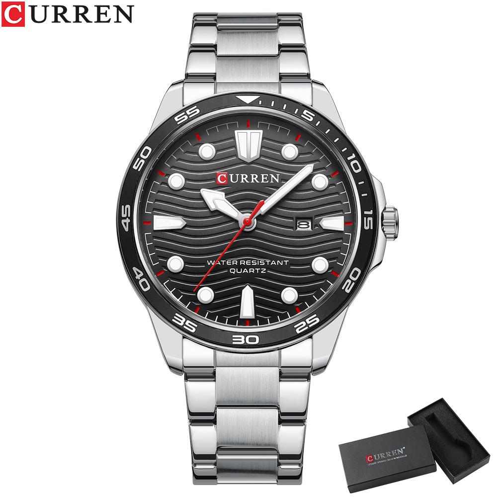 CURREN 8426 Fashion Business Men's WatchTop Luxury BrandQuartz Watch Stainless Steel Waterproof Luminous Watch Relogio Masculino