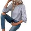 Women's Autumn Round Neck Long Sleeve T-shirt Solid Color Casual Versatile Top