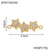 CARLIDANA DIY Baroque Zircon Heart Star Handmade Accessories Charm Stainless Steel Gold Plated Pendant Fashion Jewelry Making