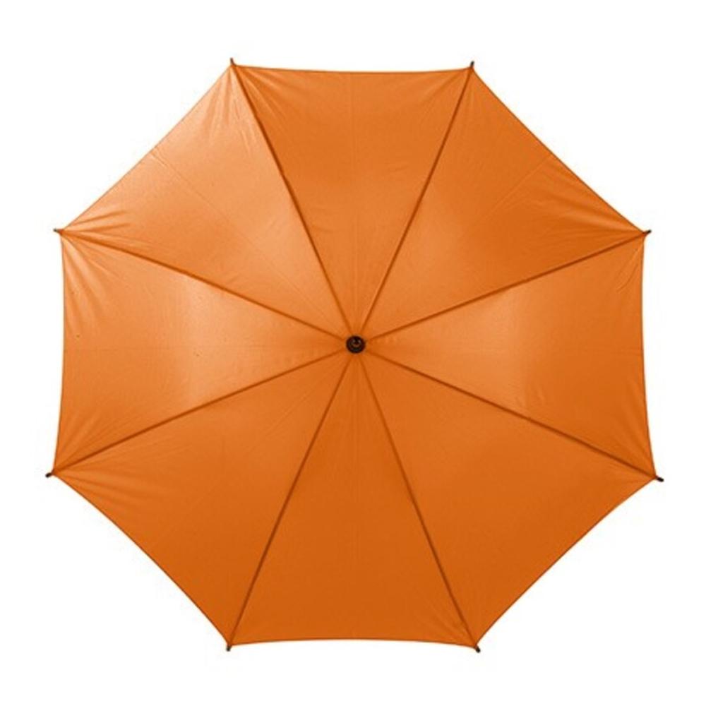 L-Merch Cork Wooden Handle Automatic Stick Umbrella
