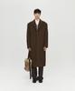 Heute Alpaca Long Single Coat (Khaki Brown)