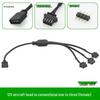 5V 3-Pin/12V 4-Pin RGB zu Flugzeug-Stecker/Buchse Adapter Verlängerungskabel