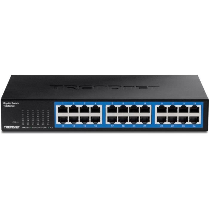 Skrivebordsbryter - Ikke spesifisert - 24 porter - Ekstern strømforsyning - Gigabit Ethernet