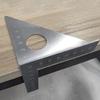 Multi Angles Measuring Ruler Stainless Steel Woodworking Square,Angles from 22.5° To 90° Layout Tool for Carpentry