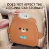 1pc of Adorable Bear-Shaped Car Anti-Kick Pad Made from Faux Leather a Multifunctional Protector for Car Seat Backs