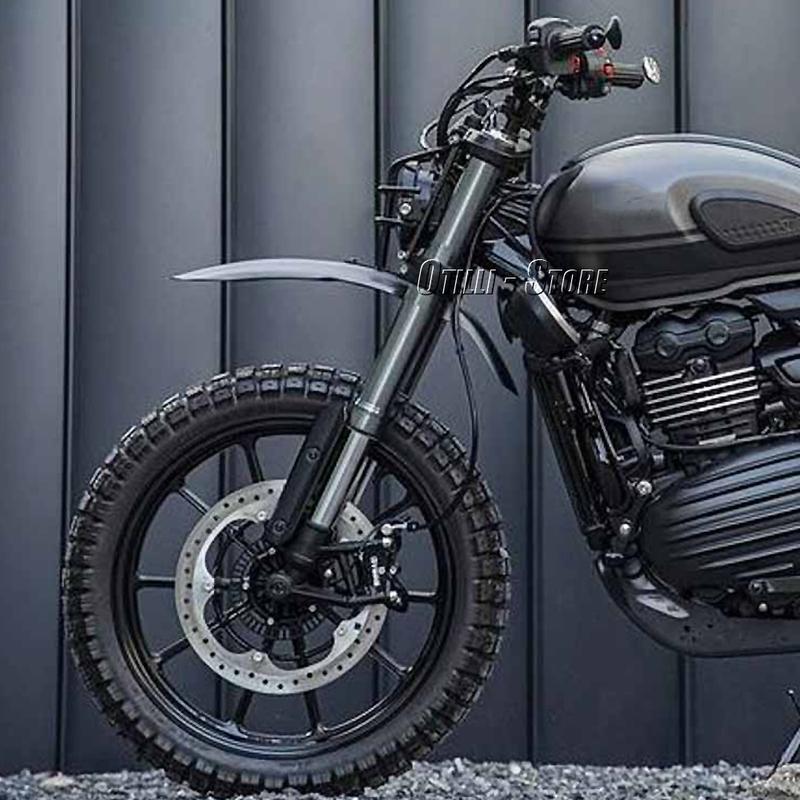 Motorcycle Accessories For Scrambler 400X SCRAMBLER 400 X 2024 2025 Black New Front High Mudguard Fender Cover