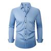 Men’s Wrinkle-Resistant Stretch Long Sleeve Dress Shirt