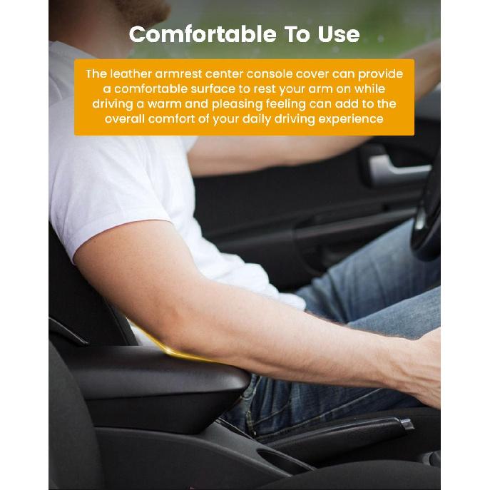 ROADFAR For Toyota Tundra 2007 2008 2009 2010 2011 2012 2013 Center Console Lid Armrest Cover Skin Replacement Fit for Gray