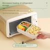 Wheat Straw Large-capacity Lunch Box with Fork Spoon Adult Bento Box Square Compartment Fresh-keeping Box
