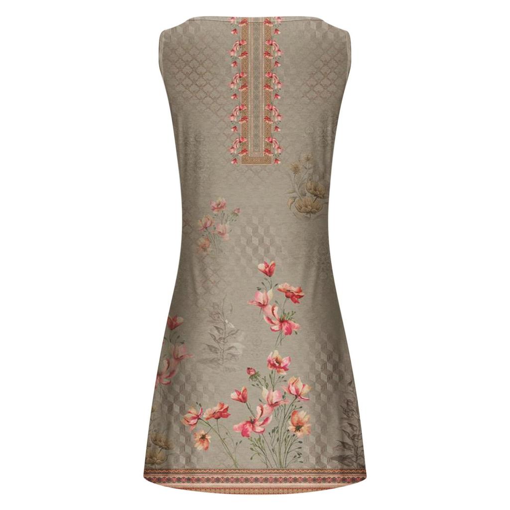 Women's Casual Long Summer Sun Dresses 2023 Long Sleeve V-Neck Flowy A Line Pleated Maxi Cocktail Dress