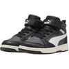 Puma Rebound V6 Synthetic Leather PS JR Comfortable Versatile Non-Slip Mid-Top Sneakers Kids Sneakers Black 393832-29