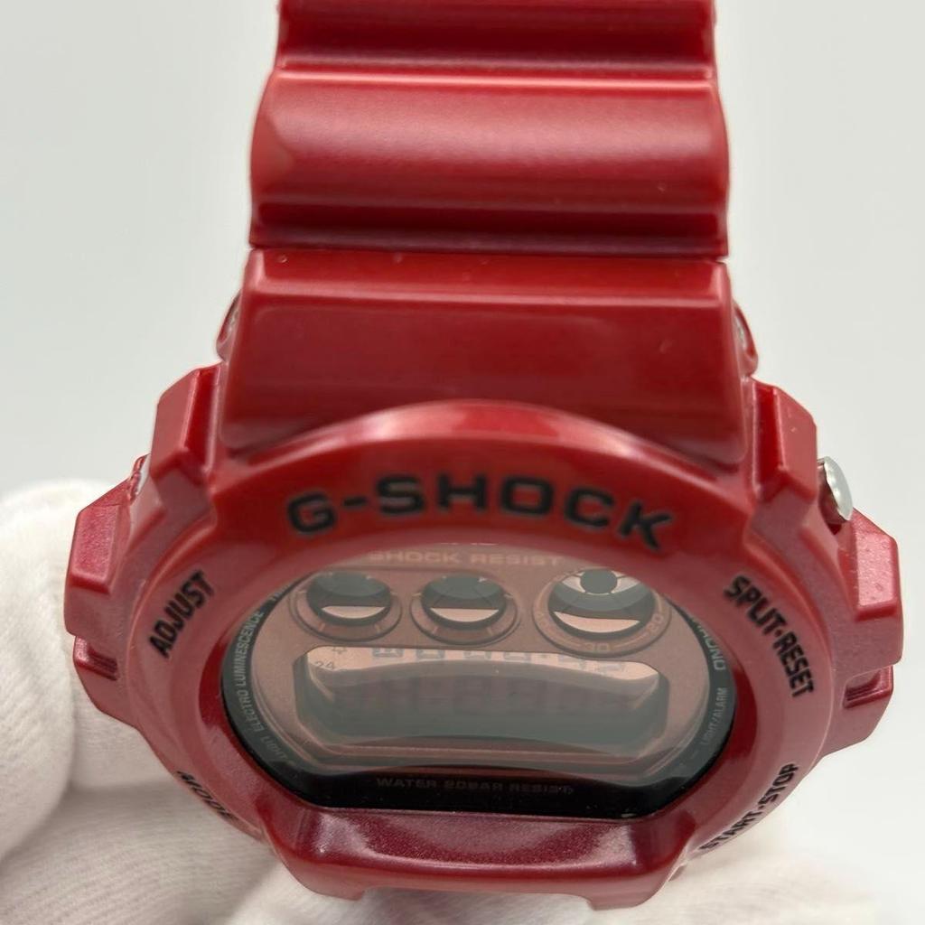 Used Good Condition G-SHOCK DW-6900MF-4 Red Rare Casio Crazy Metallic