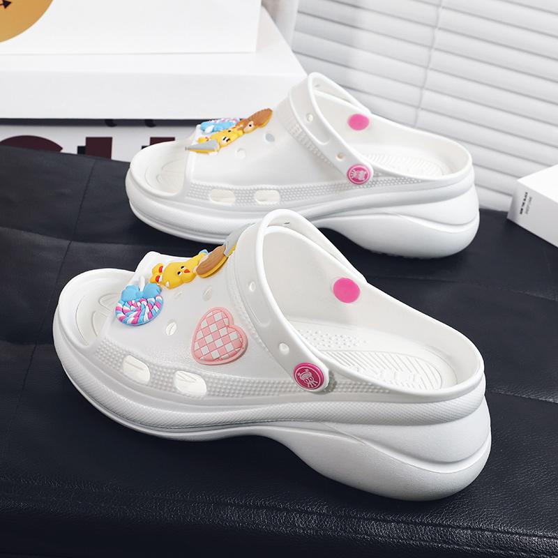 Women's Large Size Women's Sandals Shoes Increase Hole Shoes Summer Beach Sandals