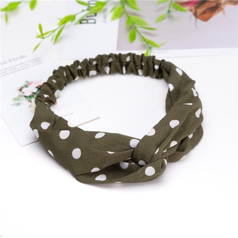 Mote Kvinner Jenter Sommer Bohemsk Hårbånd Print Pannebånd Vintage Kryss Turban Bandasje Bandanaer Hårbånd Hårtilbehør