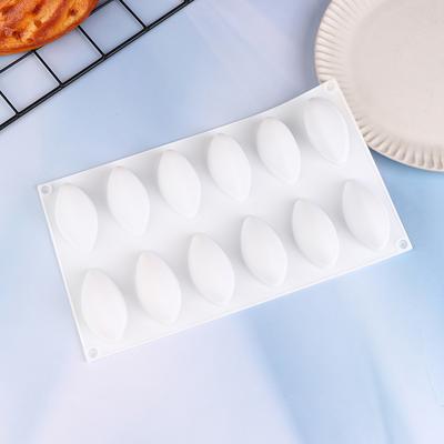 1Pc 12 Cavity Mango Silicone Cake Mold For Diy Chocolate Mousse Jelly Pudding Pastry Dessert Bread Bakeware Decorating Tools
