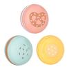 Latex Macaron Dog Chew Toy with Squeaker Puppy Teething Cleaning Interactive Toy for Small Medium Large Breed
