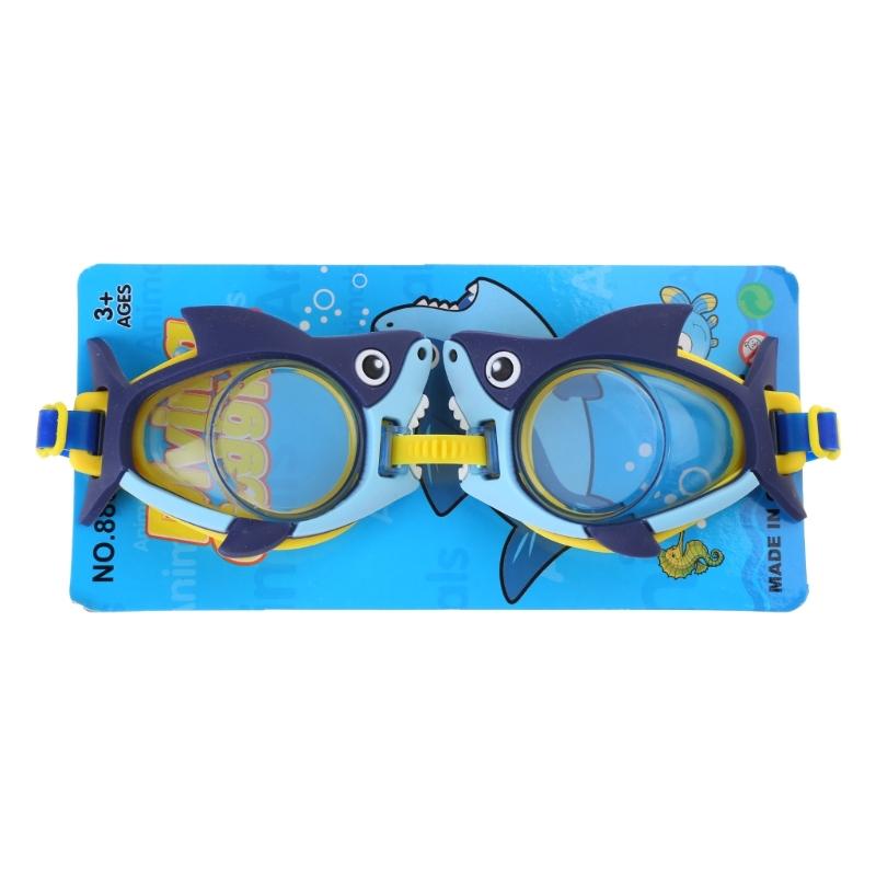Kids AntiUV Swim Goggles Cartoon AntiFogs Toddlers Swim Glasses Adjustable Waterproofs Swimming Glasses for Boy Girls