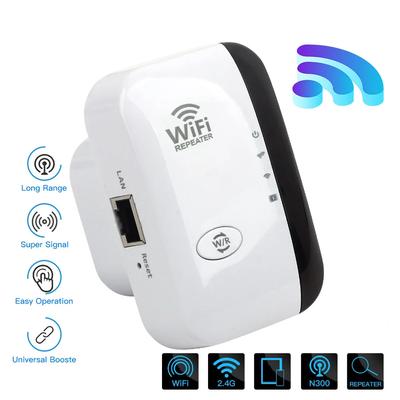 Wireless WiFi Repeater 300Mbps 2.4Ghz Repeater Network Expander Range 802.11N/B/G Wireless WiFi Repeater Booster Repetidor
