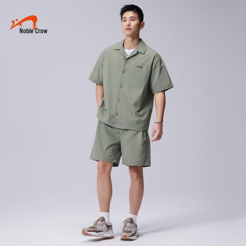 Guirenniao Unisex Summer Short Sleeve Shirt & Shorts Set 3XL