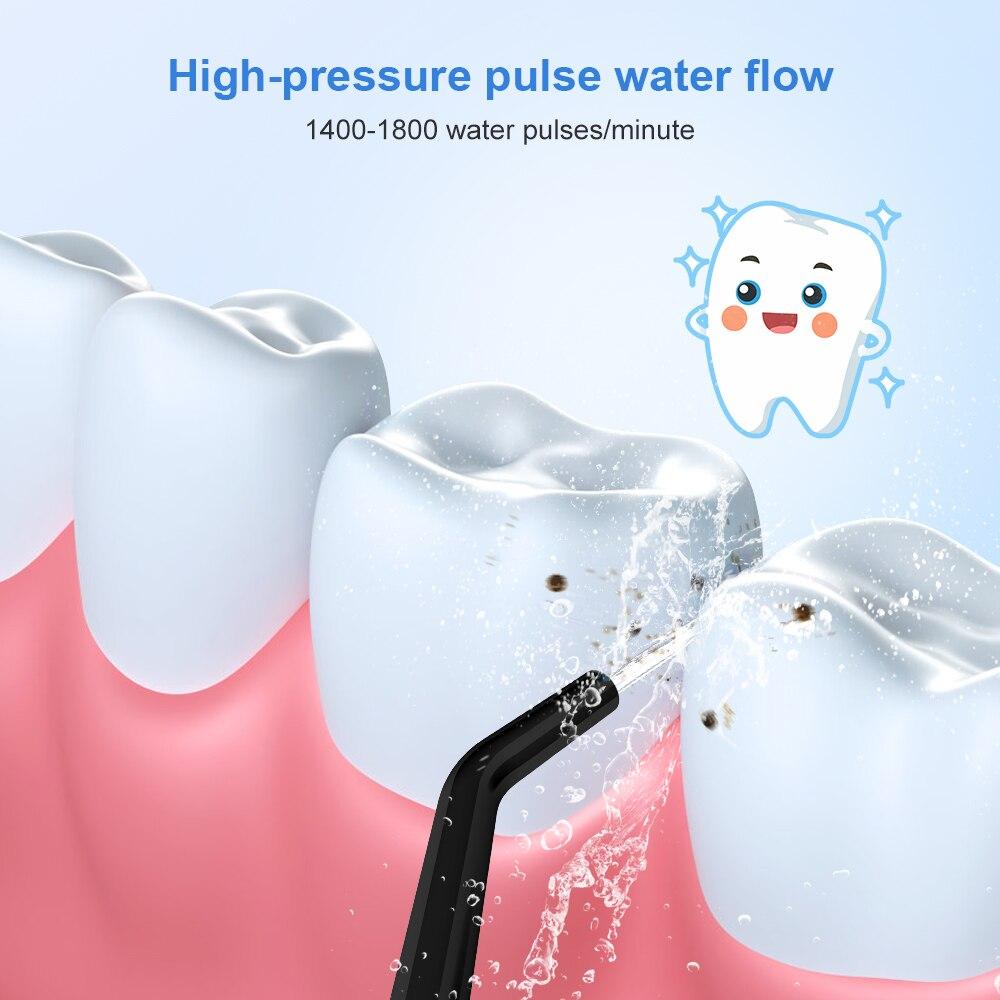 Munddusche Dental Wasser Flosser Zahnaufhellung Wasserdicht Tragbare Dental Wasser Jet Floss 300ML Zahnreiniger