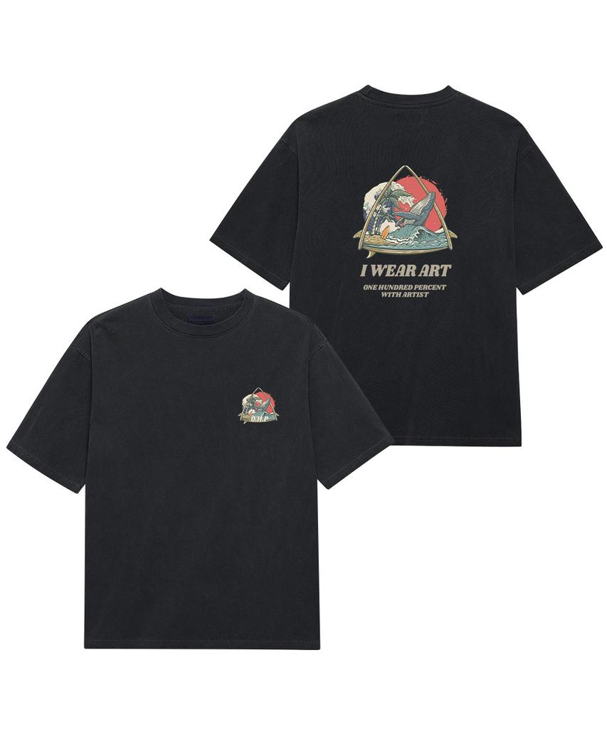OHP Ohpxharmonia Whale'S Summer Pigment Short Sleeve Tee 6
