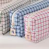 Large Capacity Cosmetic Storage Bag INS Simplicity Pen Bag Stationery Bag Woven Pencil Case  Girls