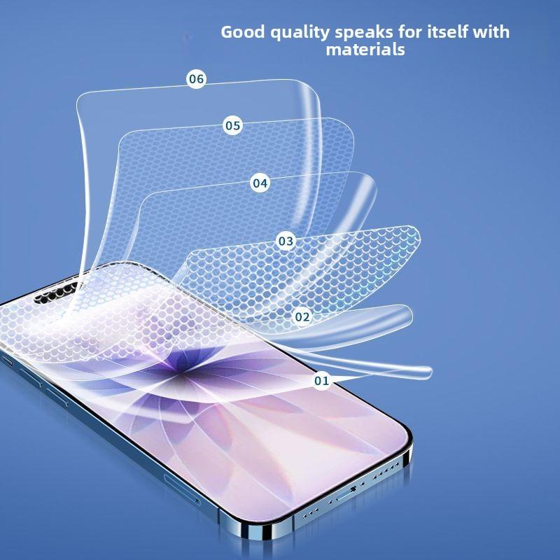 5pcs Applicable for iPhone17Promax water condensation film full screen 17 mobile phone film 17pro soft film high definition film