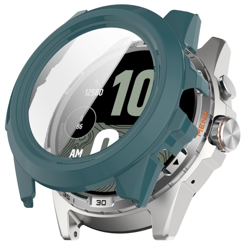 PC Full Coverage Smartwatch Integrated Tempered Glass Screen Protector Defense Hard Sleeve Case Guard Suitable for Watch