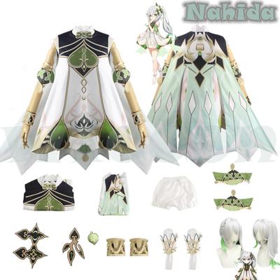   Nahida Maid Cosplay Costume Lesser Lord Kusanali Wig Cute Style Dress Nahida  Cosplay For Women Kids