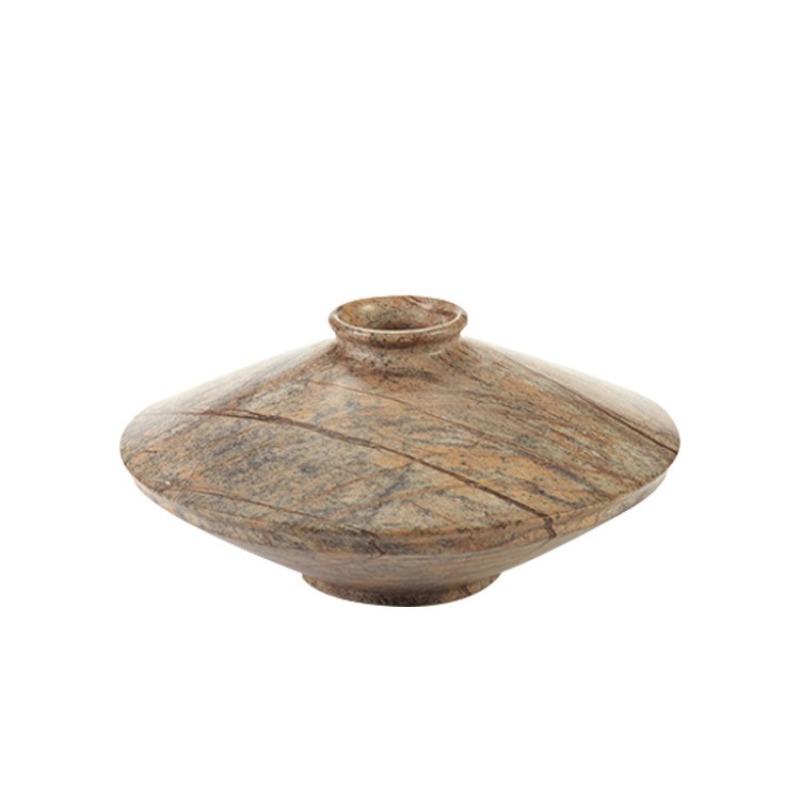 

Creative Ornament Luxury Marble Ornaments Modern Minimalist Household Flower Vases Living Room Artist Decoration Accessories коричневий