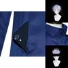 Authentic Jujutsu Kaisen Gojo Satoru Cosplay Costume Wig Men School Uniform Suit Outfit For Parties