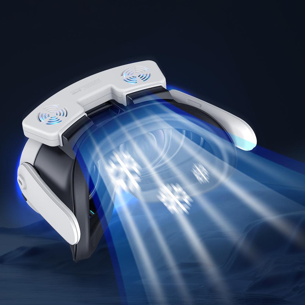 Chladicí ventilátor s obličejovým rozhraním Kryt obličeje Zmírňuje zamlžování čoček 3 rychlosti s PU polštářkem na obličej pro VR headset Meta Quest 3