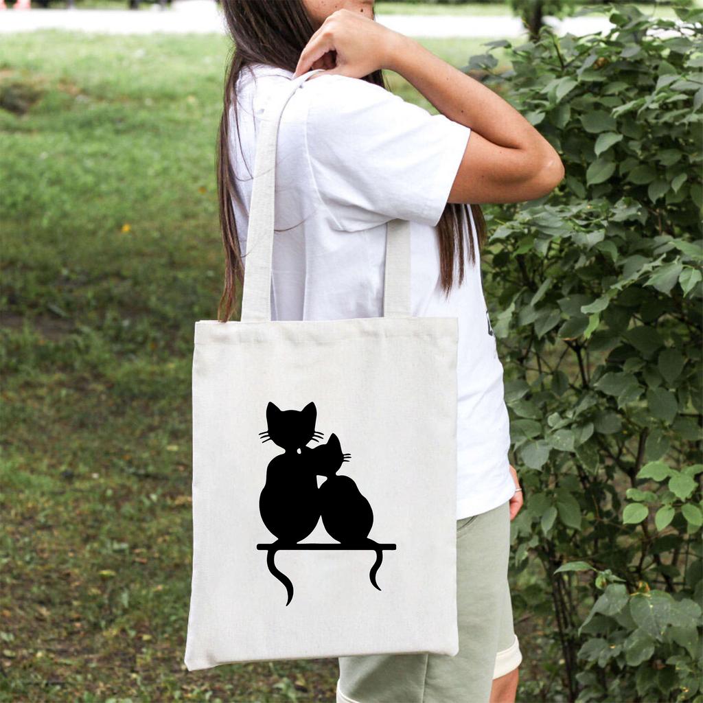 תיק בד ידידותי לסביבה ורב-תכליתי - מושלם לקניות, אחסון וספרים