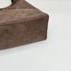 Soft Suede Hobo Bag with Knotted Handle Large Capacity Fashion Shoulder Bag