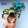 3D Printed Spider Desk Decor Fidget Toy with Eyes, Large Articulated Figurine Realistic Bionic Flexible Joints, Halloween Desktop Decoration for Home