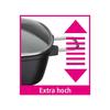 Quadratische Cocotte - Alle Herdarten inkl. Induktion - GSW - GOURMET GRANIT - 28 x 28 cm - Massives Aluminiumguss - PFAS-frei - Schwarz