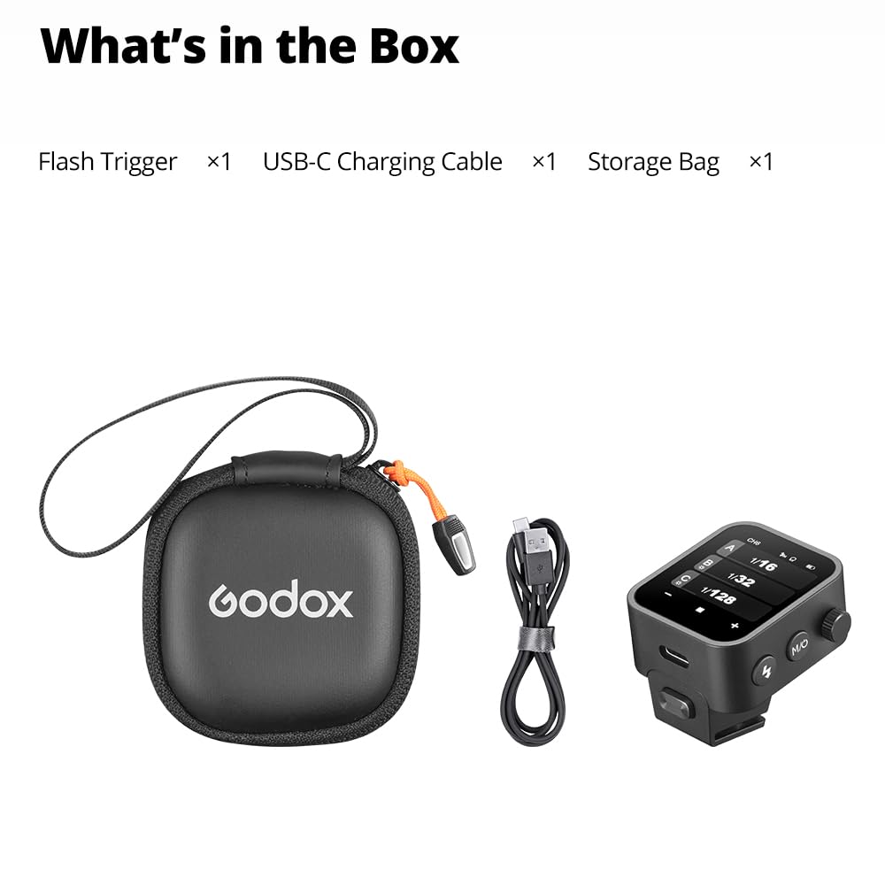 Godox Godox X3N Trigger Transmitter Flash Trigger Touchscreen TTL Wireless Flash Trigger with TCM Conversion Function 850mAh Battery [Authorized