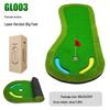 Indoor Golf Putter Practice Mat with Big Footprint - Non-Slip Home Use Mini Green