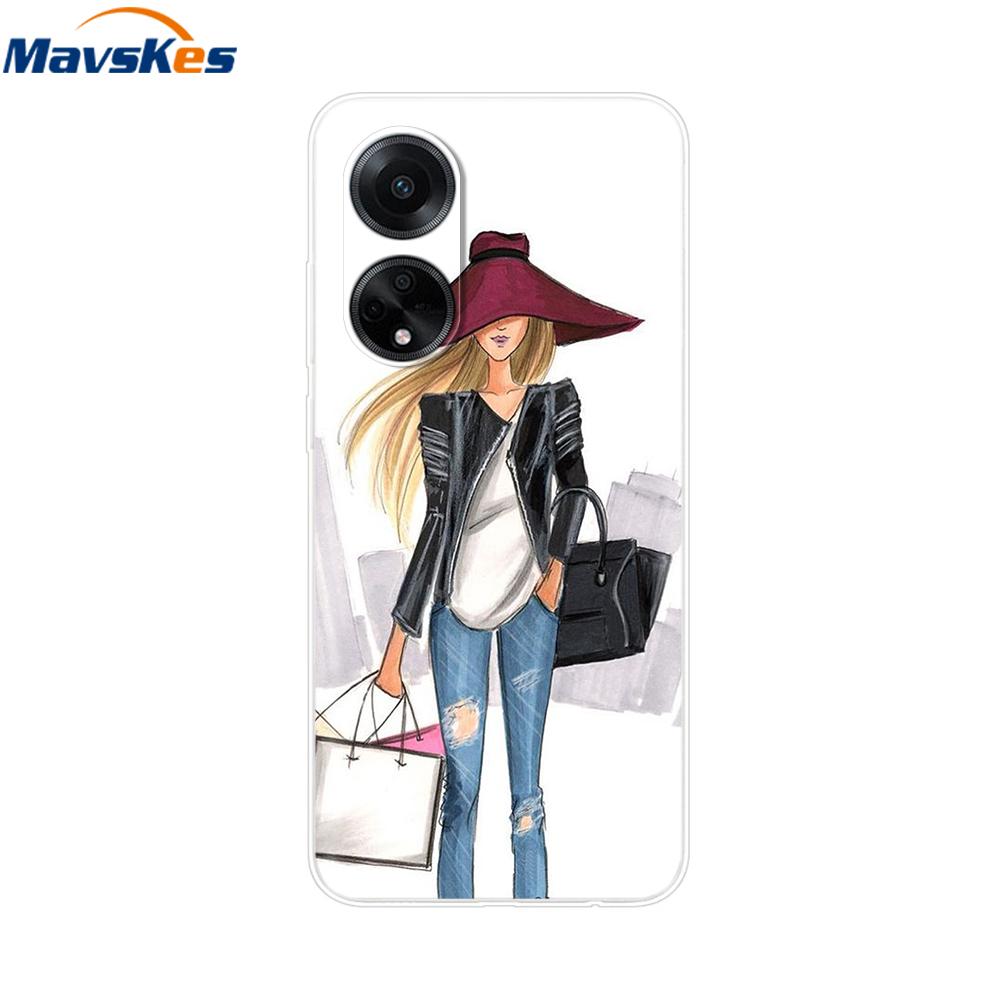 Phone Case For OPPO A98 5G Case CPH2529 Bumper Cute Cartoon Soft Silicone Back Cover for Oppo A98 5G A 98 OPPOa98 Fundas Coque