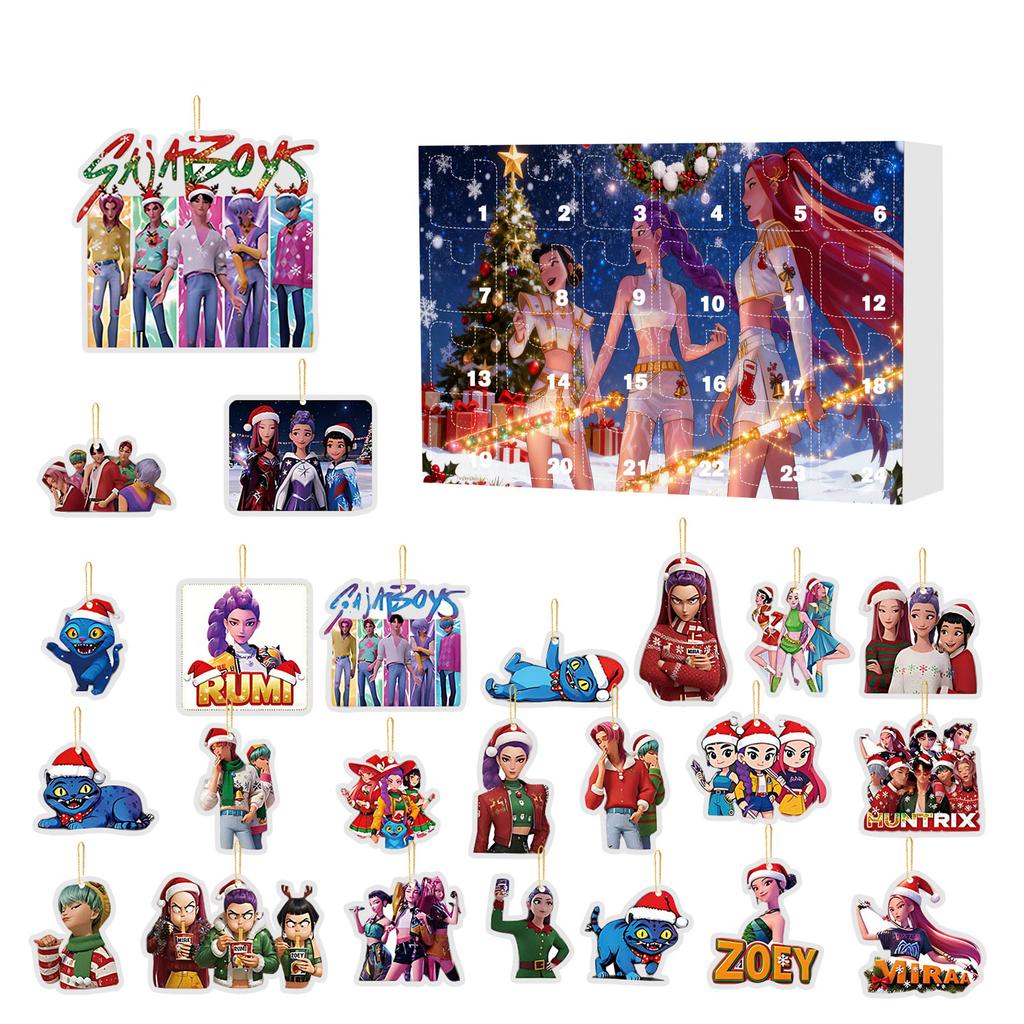 Advent Calendar Contains 24 Gifts, Cute Figures Doll Advent Calendar, Countdown Calendar With Surprise Toys, Collectible Figures Gift For Kids