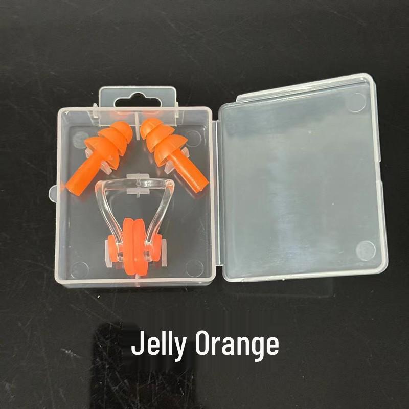 Nose Clip & Earplugs Set for Swimming - Soft Silicone, Waterproof, Universal Fit for Adults and Children