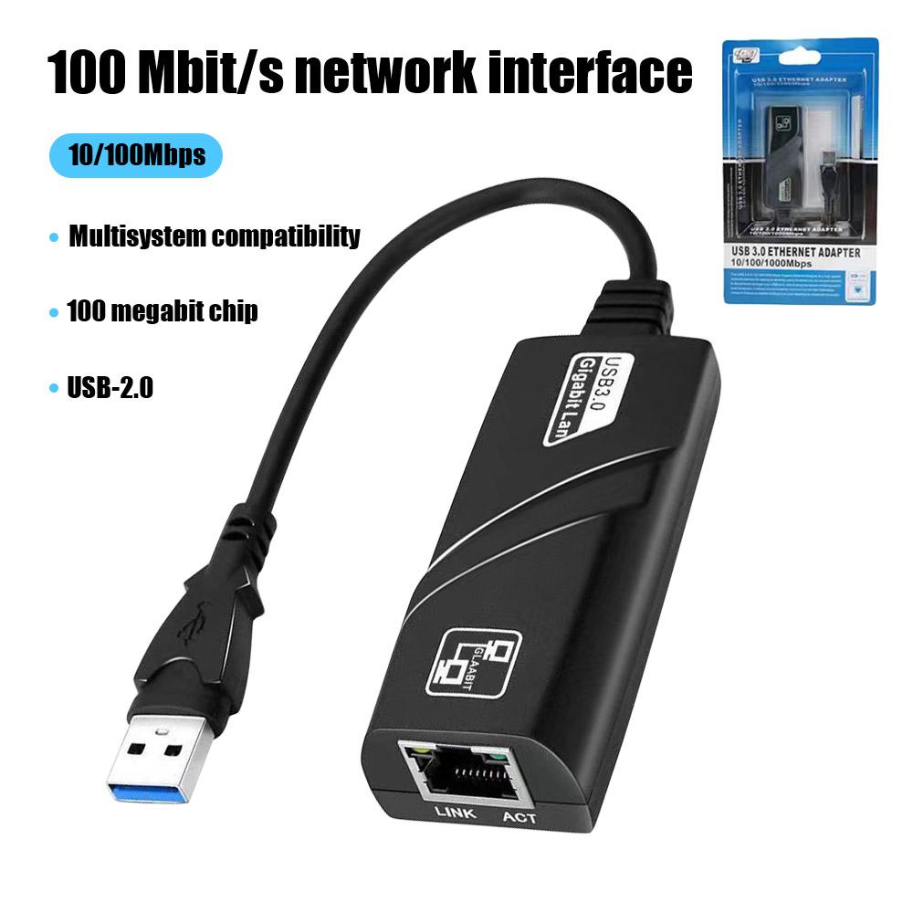 100/1000Mbps USB 3.0 Wired Network Card USB To RJ45 Type C To RJ45 LAN Ethernet Adapter for PC Macbook Windows Laptop Game