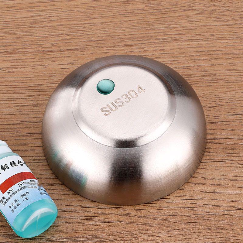 Thickened Stainless Steel Bowl: Perfect for Noodles, Rice, Salad, Bibimbap, Pao Fan, and Ramen