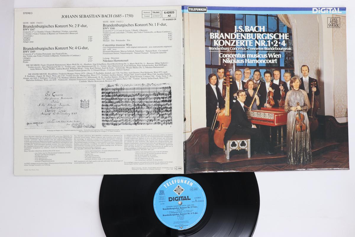 

LP Record NIKOLAUS HARNONCOURT, CONCENTUS MUS - J S Bach Brandenburgische Konzert N 642823 TELEFUNKEN 1981 Germany Classical Used