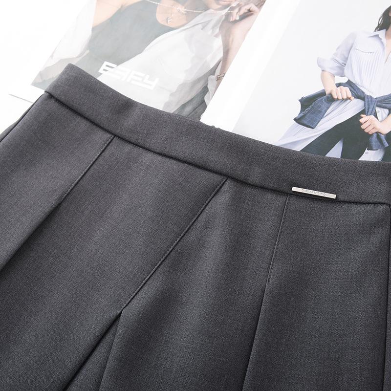 Women's High-Waist Navy Blue Irregular Short Skirt - Spring 2025 Collection