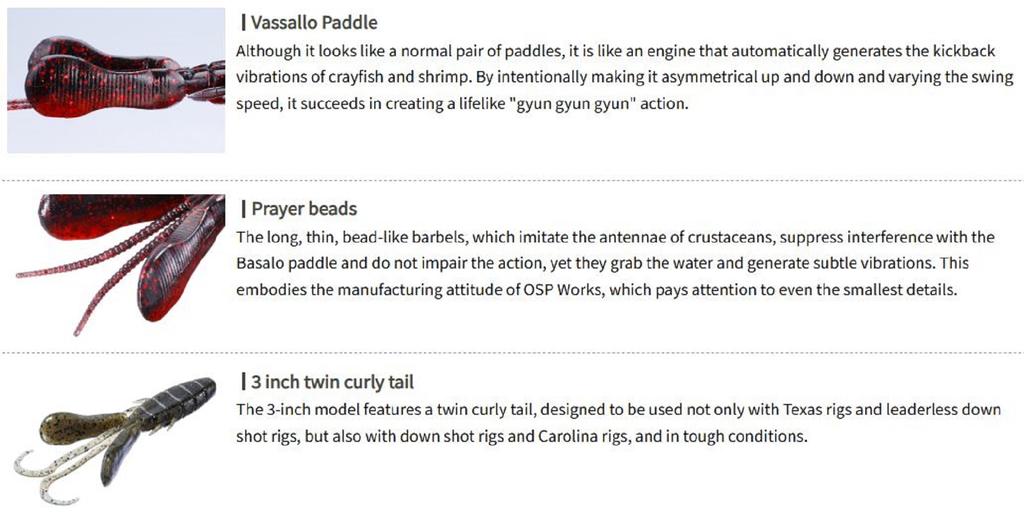 OSP Soft Lure Dolive Beaver 3.5 Inches W-034 (9689)