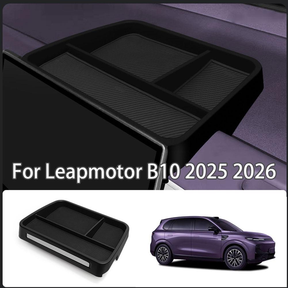 For Leapmotor B10 2025 2026 Central Control Screen Abs Accessories Storage Dashboard Tray Box Car Rear Interior Storage A6o3