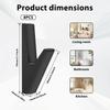 8 Pcs Wall Hooks Zinc Alloy Towel Hooks Bathroom Accessories Coat Hooks Towel Hook Multipurpose Robe Hooks for Key Hat Bag Home