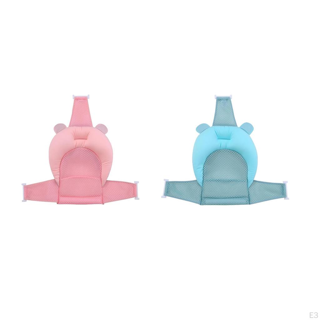 Tapis de bain pour bébé Siège de support pour nourrisson Baignoire flottante pour 0-12 mois